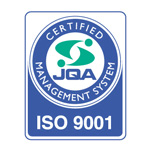 角田鉄工株式会社はISO9001認証取得しております。 